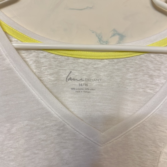 NWOT Lane Bryant never worn 14/16 break through fabric white - Picture 3 of 4